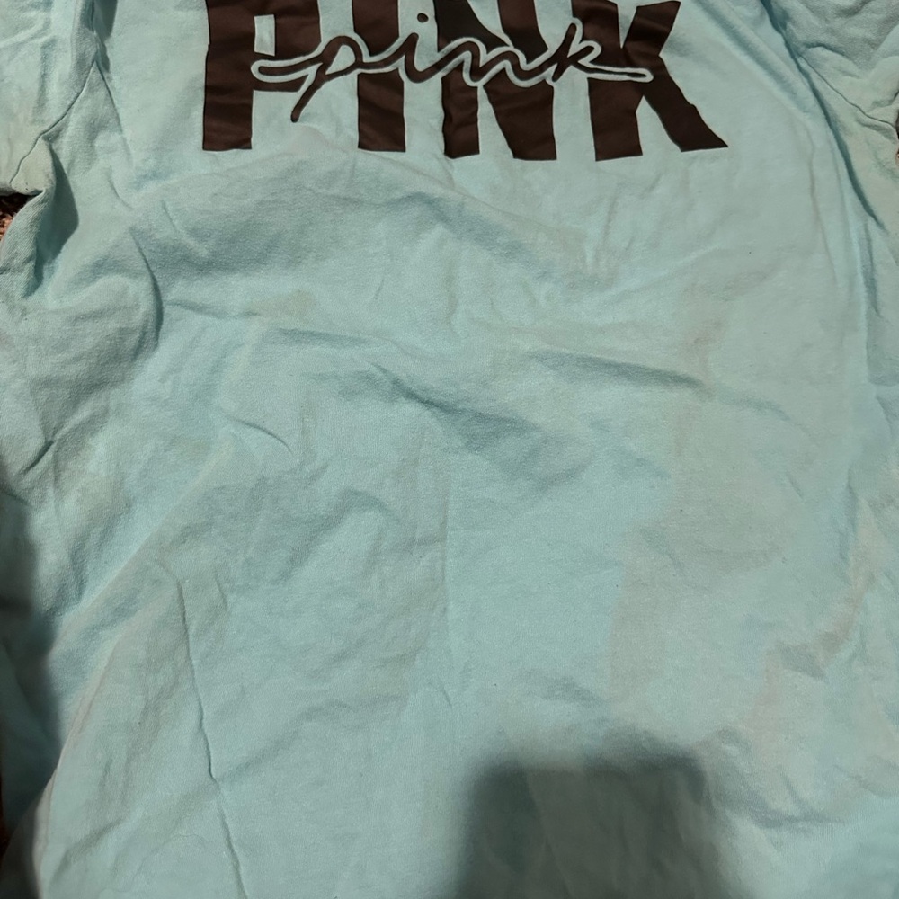 Victoria's Secret PINK Light Blue T-Shirt